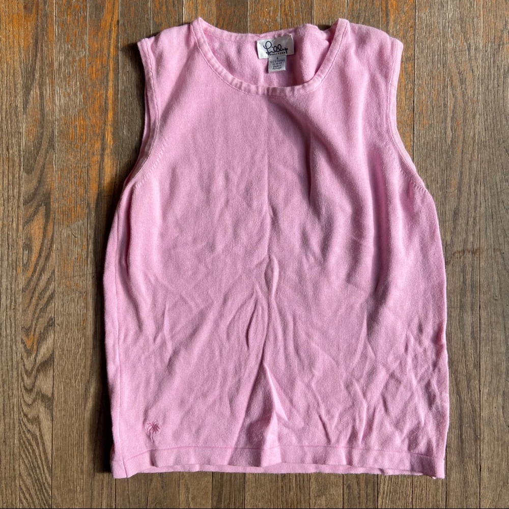XS Lilly Pulitzer pink sweater vest